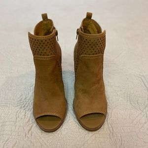 Lucky Brand open toed booties /wedges